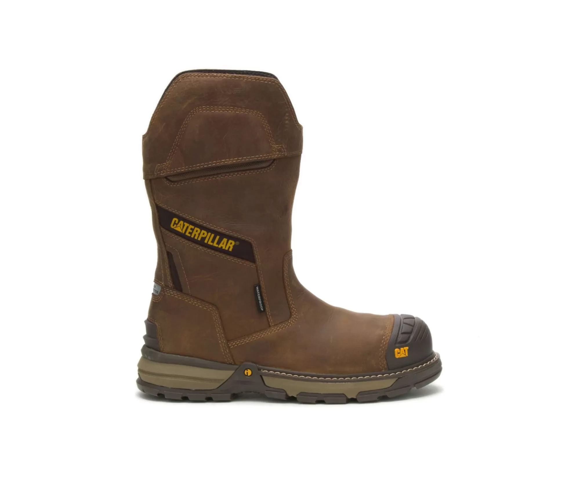 Cheap Excavator Superlite Pull-On Waterproof Carbon Composite Toe Work Boot Men Shoes