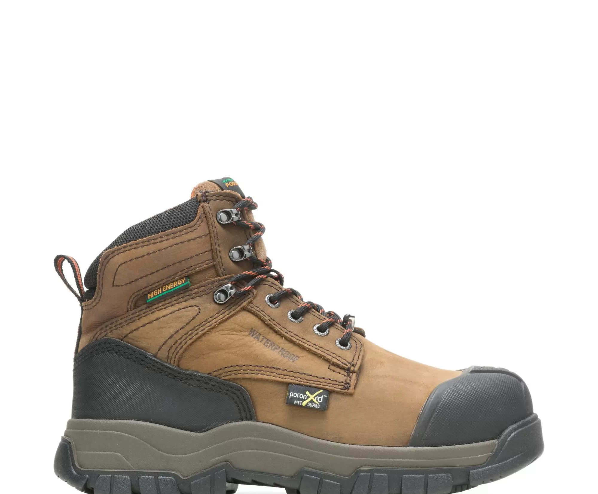 Shop Footrests® High Energy Waterproof Metatarsal Guard Puncture Resistant Composite Toe 6" Work Boot Men Shoes
